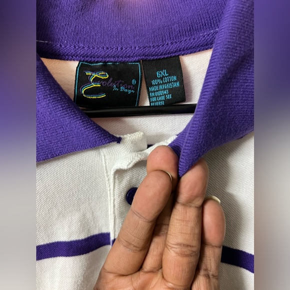 Evolution Collared Shirt Used Excellent Condition 💜🤍💙💛👕 - Picture 3 of 8